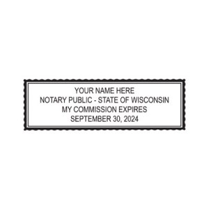 Rectangular Self-Inking Notary Stamp
